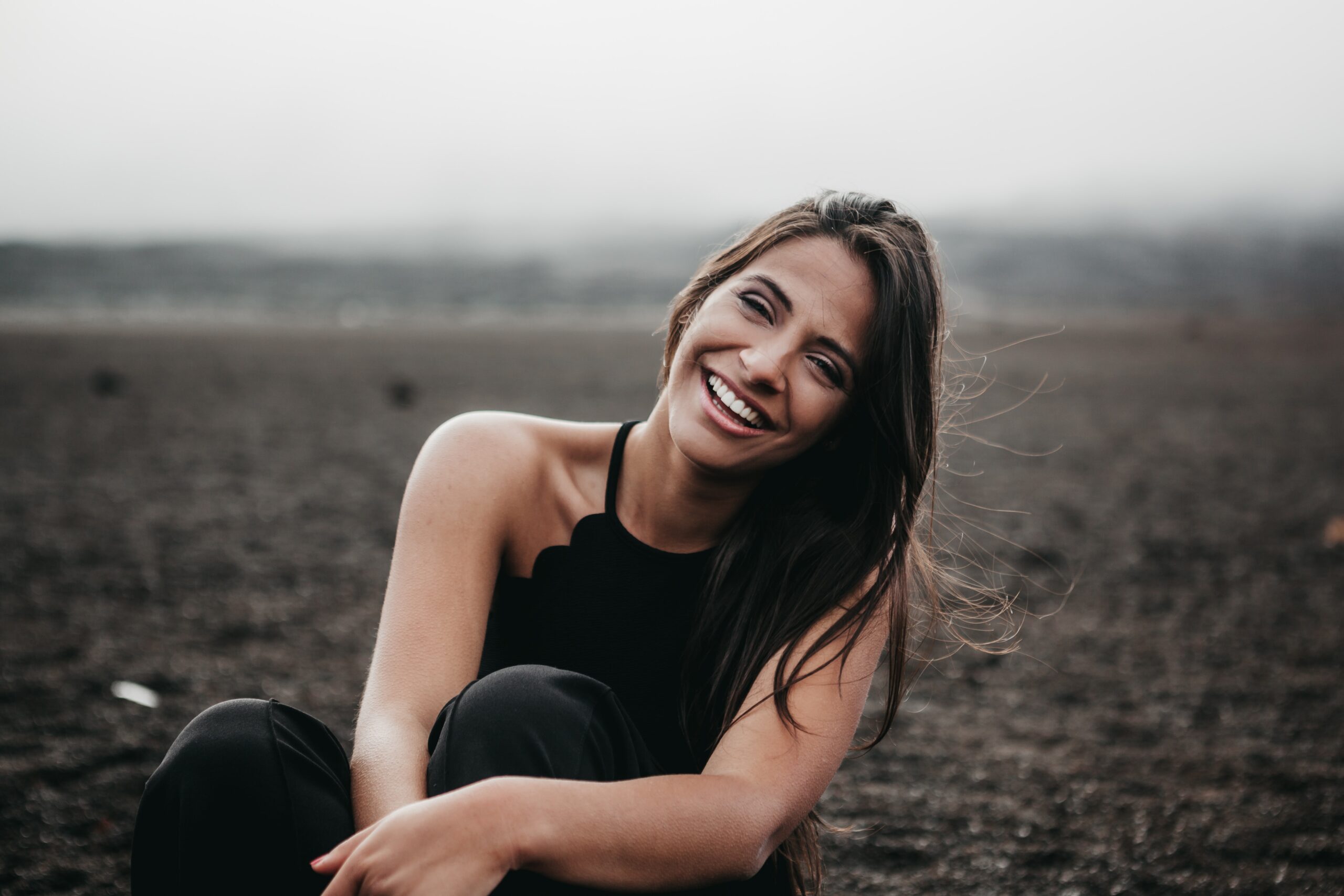 woman smiling